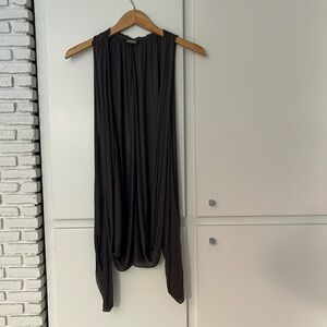 Rozae Nichols. Modal and cashmere open shrug. Size S. Gray